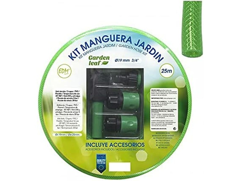 Маркуч EDM 74065 PVC Ø 25 mm (25 m) (5 броя) NaN –  BB Градински маркучи