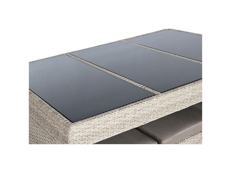 Комплект от маса с 6 стола DKD Home Decor 143 x 80 x 100 cm NaN –  BB Комплекти градински мебели