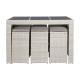 Комплект от маса с 6 стола DKD Home Decor 143 x 80 x 100 cm NaN –  BB Комплекти градински мебели