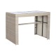 Комплект от маса с 6 стола DKD Home Decor 143 x 80 x 100 cm NaN –  BB Комплекти градински мебели