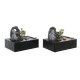 Purskkaev DKD Home Decor Буда Смола Ориенталски 29 x 21 x 23 cm (2 броя) NaN –  BB Декоративни фонтани