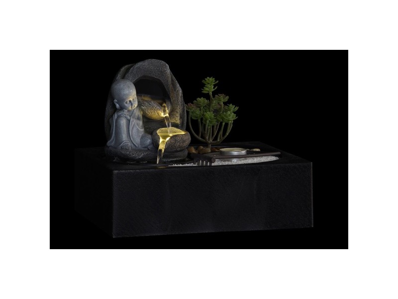 Purskkaev DKD Home Decor Буда Смола Ориенталски 29 x 21 x 23 cm (2 броя) NaN –  BB Декоративни фонтани
