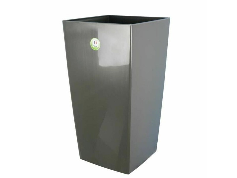 Саксия Riviera Nuance Сив 38 x 38 x 69 cm 67 L Квадратек Пластмаса NaN –  BB Саксии