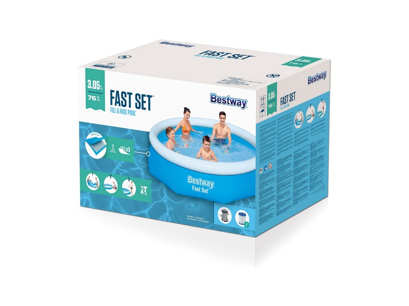 Надуваем Басейн Bestway 57270 ø 305 x 76 cm NaN от | techMAG.bg Надуваем Басейн Bestway 57270 ø 305 x 76 cm NaN – BB Надуваеми басейни