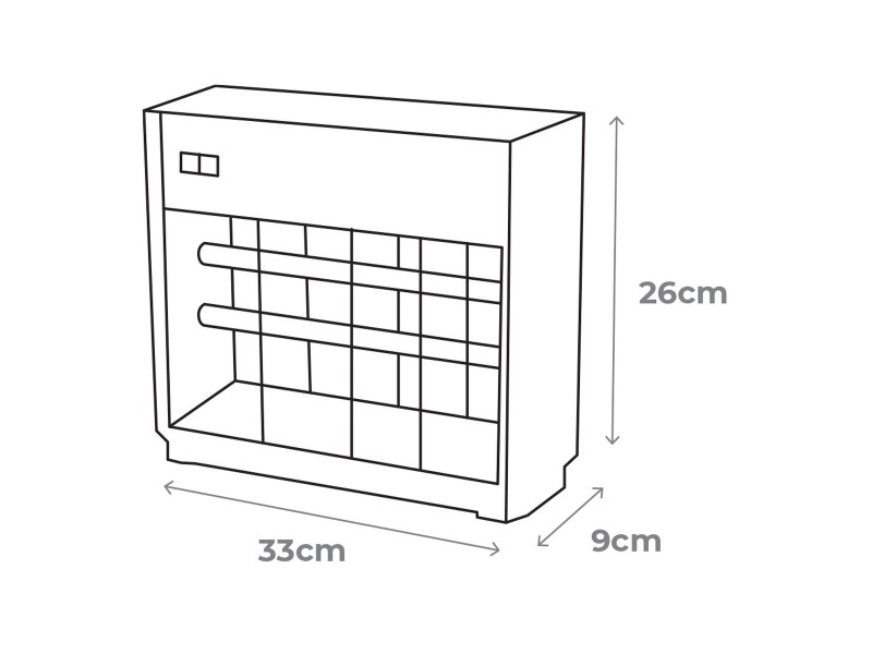 Elektromos Szúnyogriasztó EDM Сребрист (33 x 9 x 26 cm) NaN –  BB Комари