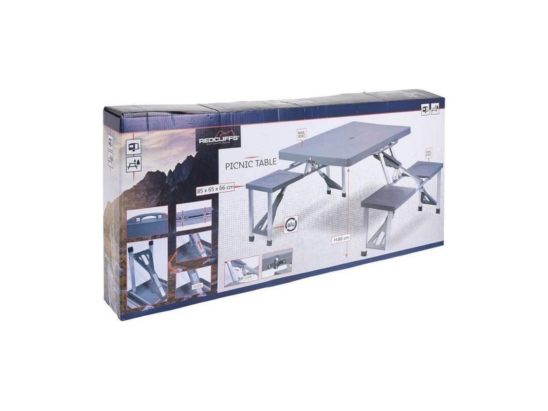 Комплект от маса с стола Redcliffs 85,5 x 65 x 66 cm NaN –  BB Комплекти градински мебели
