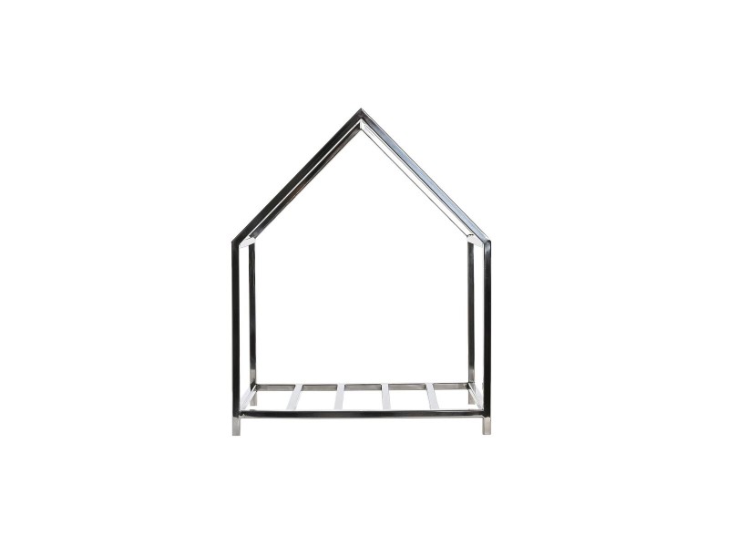 Поставка за Дърва DKD Home Decor Неръждаема стомана (40 x 30 x 50 cm) NaN –  BB Дърварник