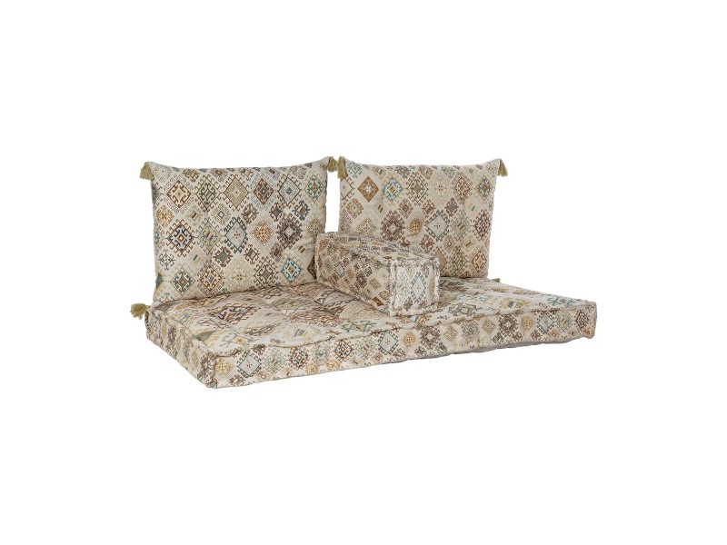 Двуместно канапе DKD Home Decor Жълт Кафяв Бежов 145 x 76 x 13 cm NaN от | techMAG.bg Двуместно канапе DKD Home Decor Жълт Кафяв Бежов 145 x 76 x 13 cm NaN – BB Двуместни дивани