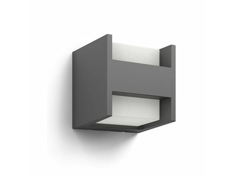 LED Аплик Philips 16459/93/16 Антрацит Алуминий 4,5 W 800 lm A++ (4000 K) (Топло Бяло) NaN –  BB Външни стенни светлини