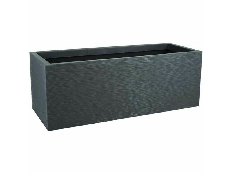 Саксия EDA 79,5 x 29,5 x 29,5 cm Пластмаса Тъмно сив NaN –  BB Саксии