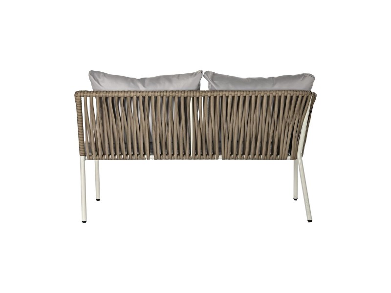 Градински мебели DKD Home Decor Бял Светло кафяв 190 x 190 x 70 cm NaN –  BB Комплекти градински мебели