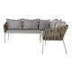 Градински мебели DKD Home Decor Бял Светло кафяв 190 x 190 x 70 cm NaN –  BB Комплекти градински мебели