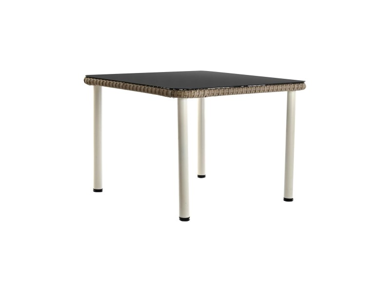 Градински мебели DKD Home Decor Бял Светло кафяв 190 x 190 x 70 cm NaN –  BB Комплекти градински мебели
