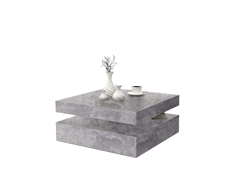 Помощна маса Светло сив (78 x 78 x 35,4 cm) NaN –  BB Спомагателни маси