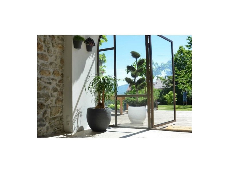 Саксия EDA Graphit Кръгъл Пластмаса Тъмно сив (Ø 50 x 45 cm) NaN –  BB Саксии