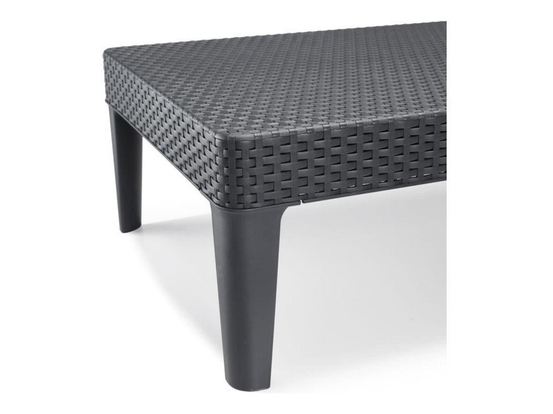 Lamamistool Allibert Jaipur Тъмно сив 187 x 58 x 29 cm NaN –  BB Шезлонги