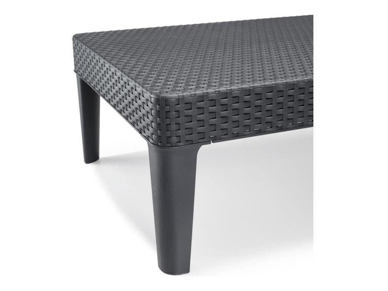 Lamamistool Allibert Jaipur Тъмно сив 187 x 58 x 29 cm NaN –  BB Шезлонги