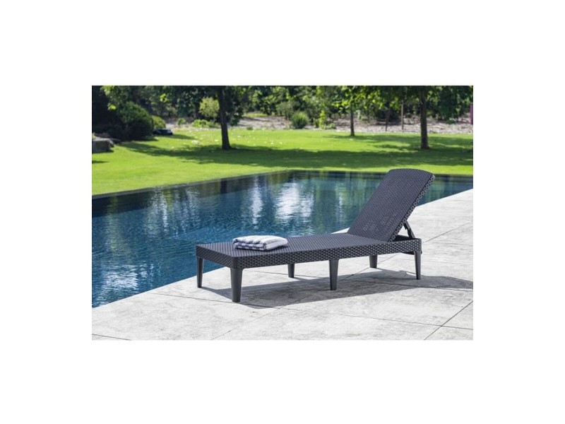 Lamamistool Allibert Jaipur Тъмно сив 187 x 58 x 29 cm NaN –  BB Шезлонги
