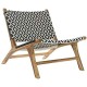 Aiatool DKD Home Decor Бял Черен Естествен PVC Тик 65 x 80 x 68 cm NaN –  BB Градински столове за хранене