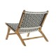 Aiatool DKD Home Decor Бял Черен Естествен PVC Тик 65 x 80 x 68 cm NaN –  BB Градински столове за хранене