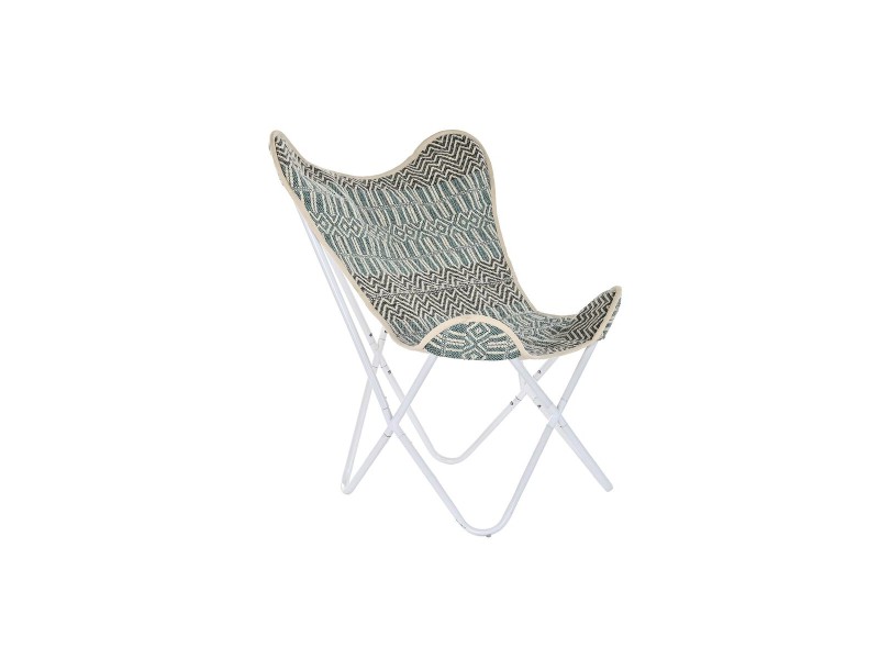 Градинско кресло DKD Home Decor Син Бял Зелен Желязо 74 x 65 x 90 cm NaN –  BB Фотьойли