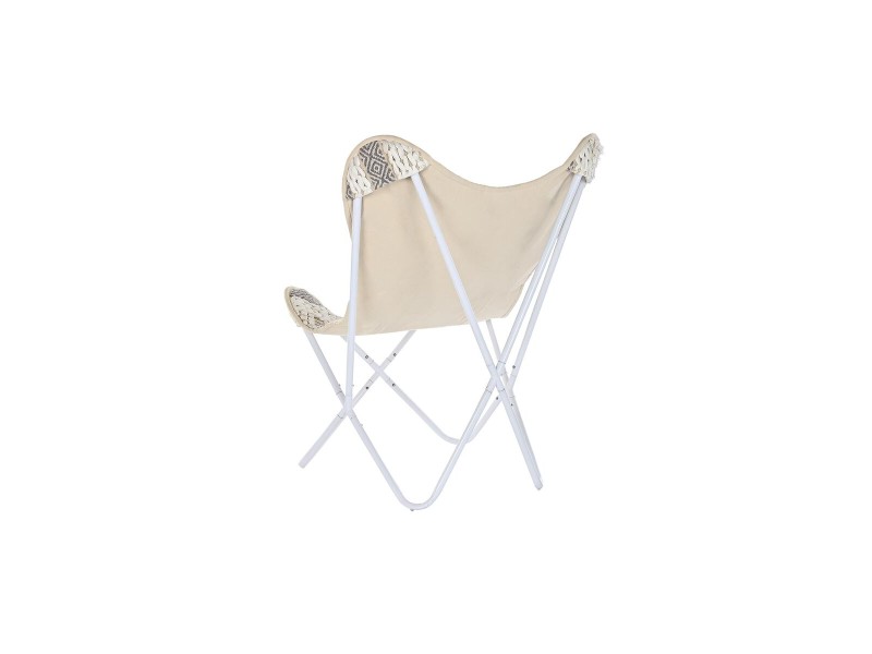 Градинско кресло DKD Home Decor Бял Сив 74 x 65 x 90 cm NaN –  BB Фотьойли