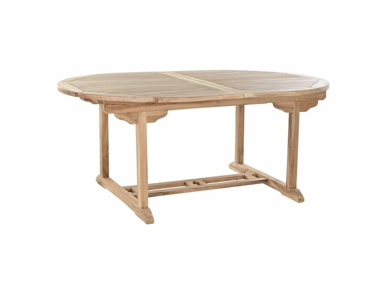 Трапезна маса DKD Home Decor Кафяв Разтяга Тик (180 x 120 x 75 cm) NaN –  BB Маси за обяд