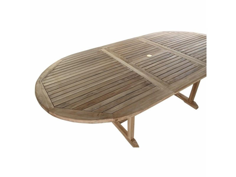 Трапезна маса DKD Home Decor Кафяв Разтяга Тик (180 x 120 x 75 cm) NaN –  BB Маси за обяд