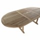 Трапезна маса DKD Home Decor Кафяв Разтяга Тик (180 x 120 x 75 cm) NaN –  BB Маси за обяд