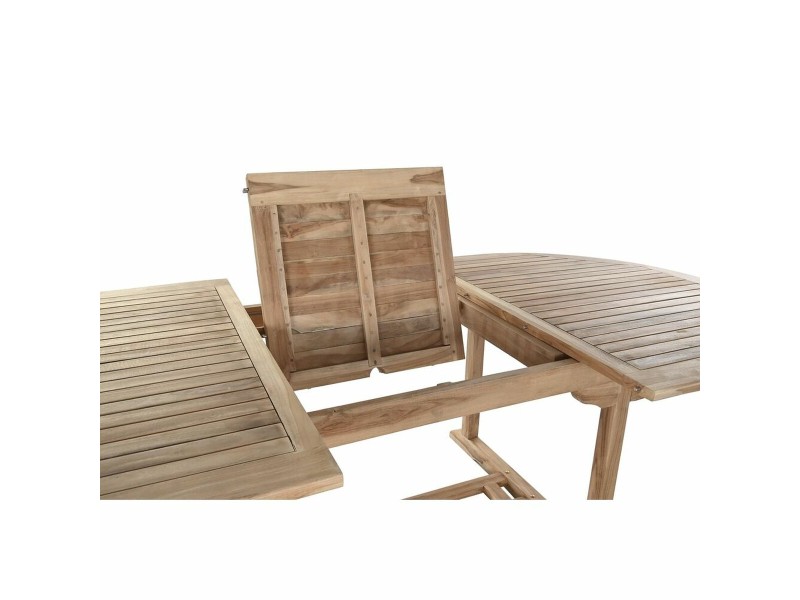 Трапезна маса DKD Home Decor Кафяв Разтяга Тик (180 x 120 x 75 cm) NaN –  BB Маси за обяд