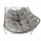 Висящ градински фотьойл DKD Home Decor 82 x 75 x 125 cm Метал синтетичен ратан Светло сив (82 x 75 x 125 cm) NaN –  BB Фотьойли