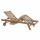 Lamamistool DKD Home Decor Кафяв С колела Тик (200 x 65 x 36 cm) NaN –  BB Шезлонги
