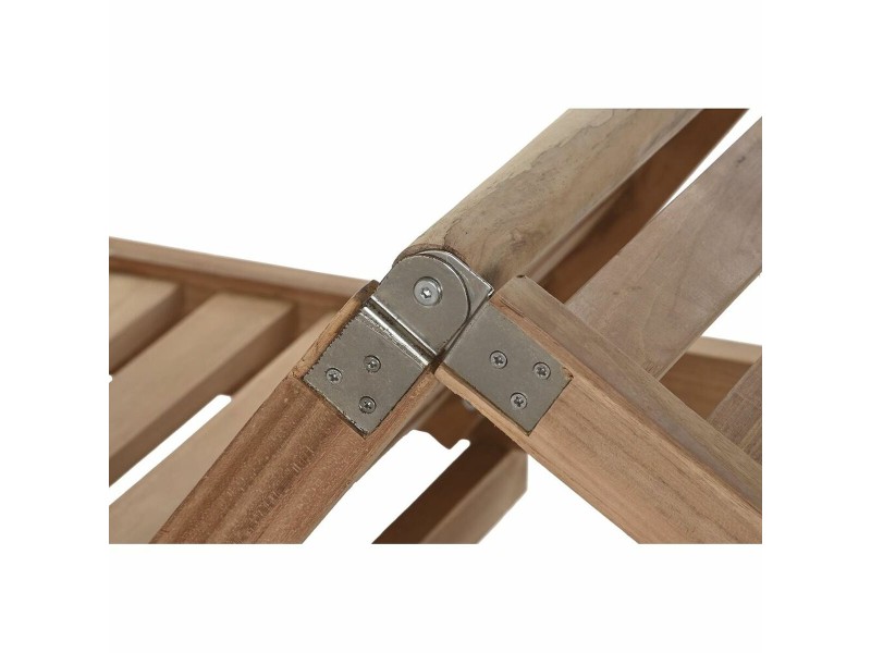 Lamamistool DKD Home Decor Кафяв С колела Тик (200 x 65 x 36 cm) NaN –  BB Шезлонги
