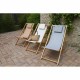 Lamamistool DKD Home Decor Сив 77 cm 57,5 x 113 x 77 cm Естествен (57,5 x 113 x 77 cm) NaN –  BB Шезлонги
