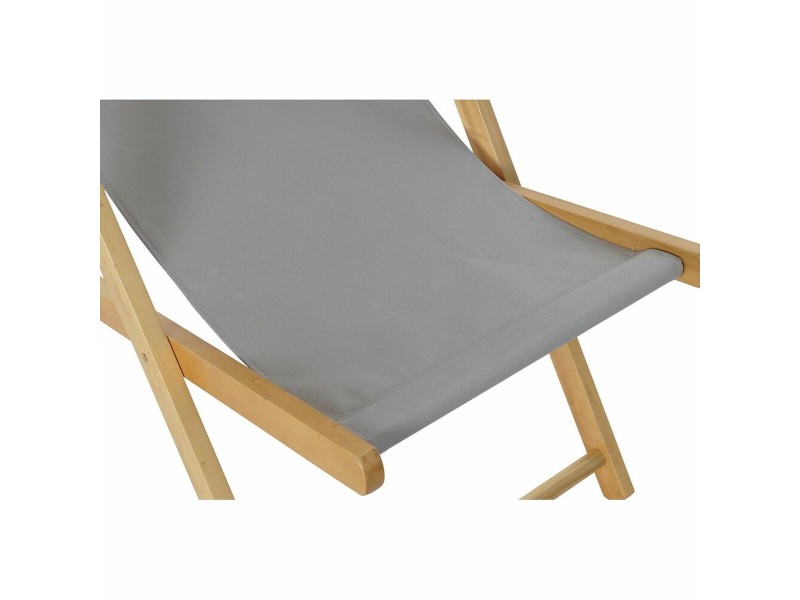 Lamamistool DKD Home Decor Сив 77 cm 57,5 x 113 x 77 cm Естествен (57,5 x 113 x 77 cm) NaN –  BB Шезлонги