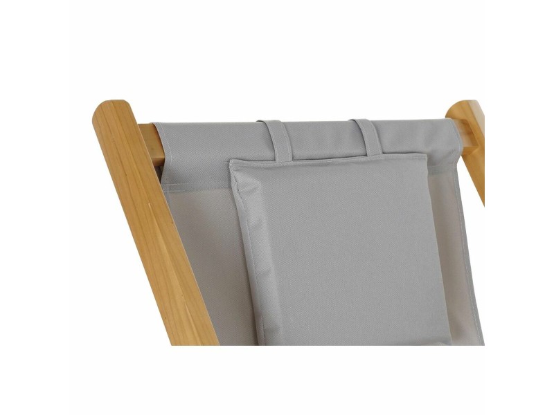 Lamamistool DKD Home Decor Сив 77 cm 57,5 x 113 x 77 cm Естествен (57,5 x 113 x 77 cm) NaN –  BB Шезлонги
