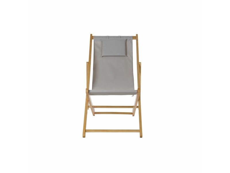 Lamamistool DKD Home Decor Сив 77 cm 57,5 x 113 x 77 cm Естествен (57,5 x 113 x 77 cm) NaN –  BB Шезлонги