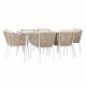 Комплект от маса с стола DKD Home Decor Бежов 78 cm 163 x 95 x 6 cm NaN –  BB Комплекти градински мебели