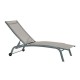Lamamistool DKD Home Decor С колела Сив PVC Алуминий (187,5 x 64 x 97 cm) NaN –  BB Шезлонги