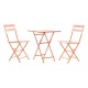 Комплект от маса с 2 стола DKD Home Decor MB-177412 Корал 60 x 60 x 75 cm (3 pcs) NaN –  BB Комплекти градински мебели