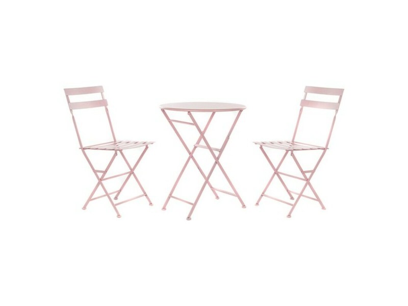 Комплект от маса с 2 стола DKD Home Decor MB-177410 Розов 60 x 60 x 75 cm (3 pcs) NaN от | techMAG.bg Комплект от маса с 2 стола DKD Home Decor MB-177410 Розов 60 x 60 x 75 cm (3 pcs) NaN – BB Комплекти градински мебели