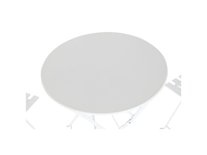 Комплект от маса с 2 стола Home ESPRIT Бял 60 x 60 x 71 cm NaN –  BB Комплекти градински мебели