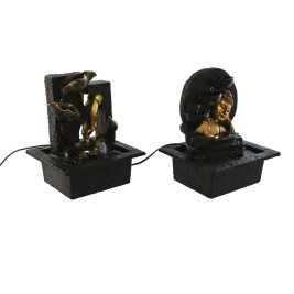 Градински фонтан Home ESPRIT Смола Буда Ориенталски 21 x 19 x 27 cm (2 броя)