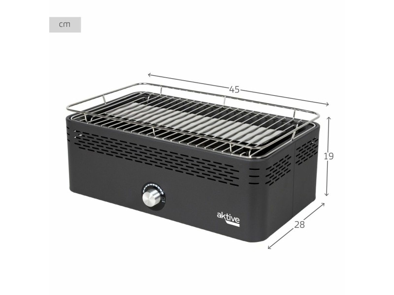 Преносимо Бездимно Барбекю на Дървени Въглища Aktive 45 x 19 x 28 cm NaN –  BB Преносими барбекюта