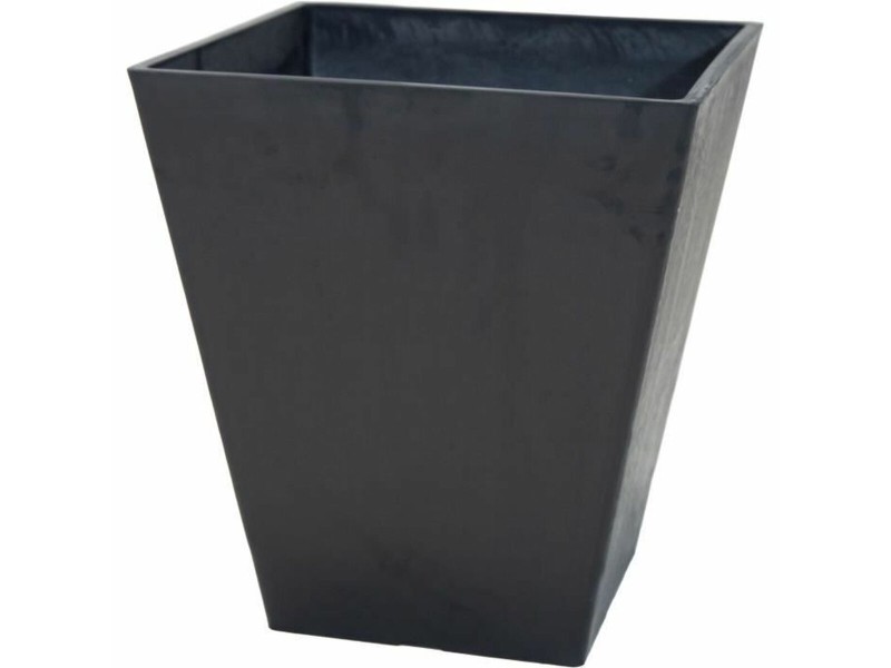 Саксия Mega Collections Ecostone Square Черен 41 x 45 cm NaN –  BB Саксии