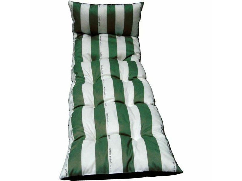 Възглавница за Шезлонг Jardin Prive Зелен 180 x 56 x 10 cm NaN –  BB Шезлонги