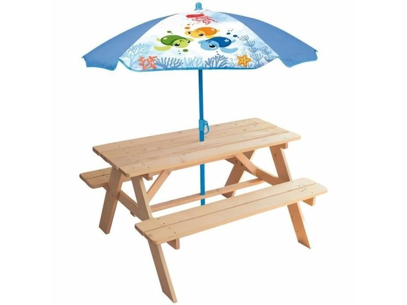Маса за пикник Fun House Кафяв Päikesevari (125 x ø 100 cm) NaN –  BB Маси за пикник