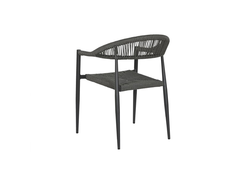 Aiatool Home ESPRIT Черен Тъмно сив Алуминий Pатан 56 x 60 x 78 cm NaN –  BB Градински столове за хранене