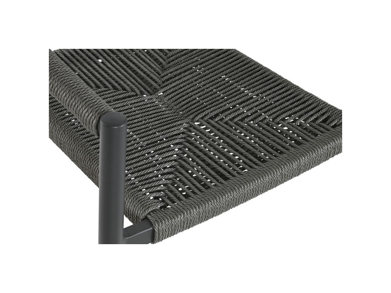 Aiatool Home ESPRIT Черен Тъмно сив Алуминий Pатан 56 x 60 x 78 cm NaN –  BB Градински столове за хранене