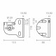 Опора за тента Micel TLD03 Бял 11,3 x 8,5 x 11 cm Ос NaN –  BB Сенници